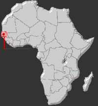 Karte Senegal